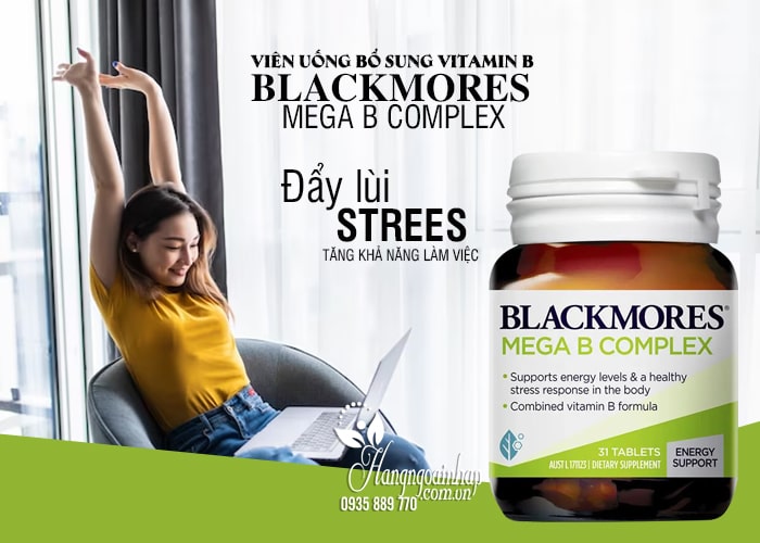 Viên uống bổ sung vitamin B Blackmores Mega B Complex 31 viên 1