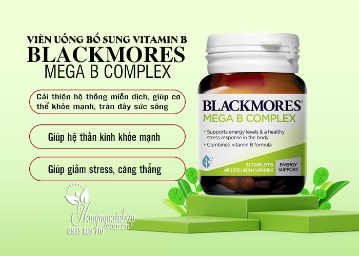 Viên uống bổ sung vitamin B Blackmores Mega B Complex 31 viên 4