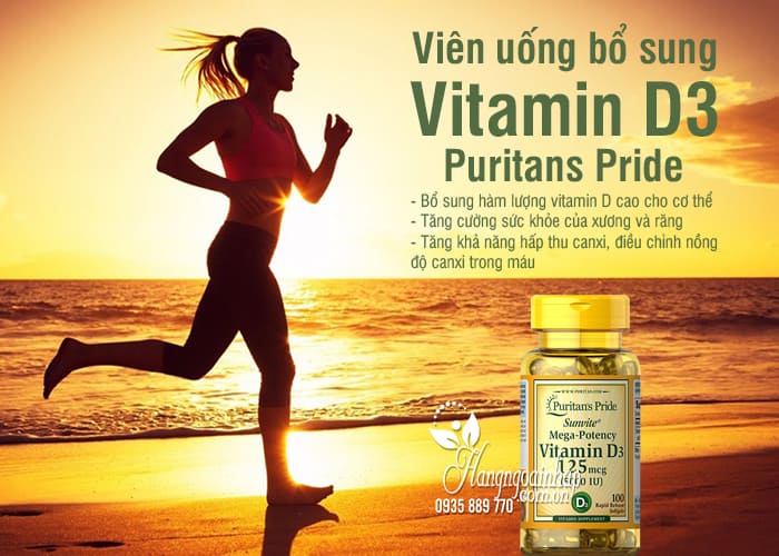 Viên uống bổ sung Vitamin D3 125mcg Puritans Pride 100 viên 8