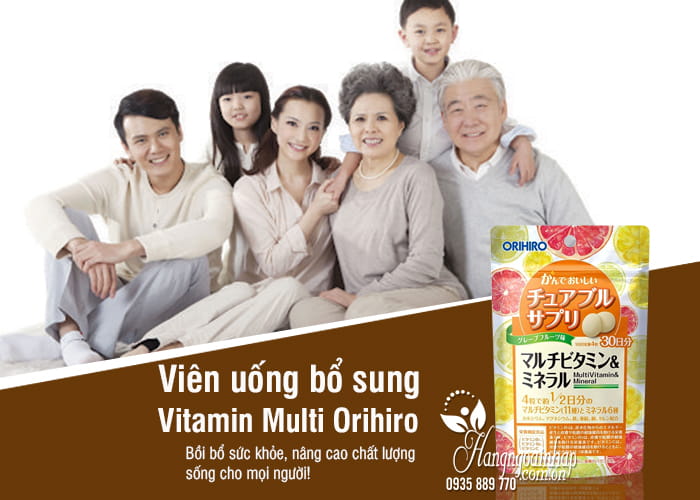 Viên uống bổ sung Vitamin Multi Orihiro 120 viên của Nhật Bản 1