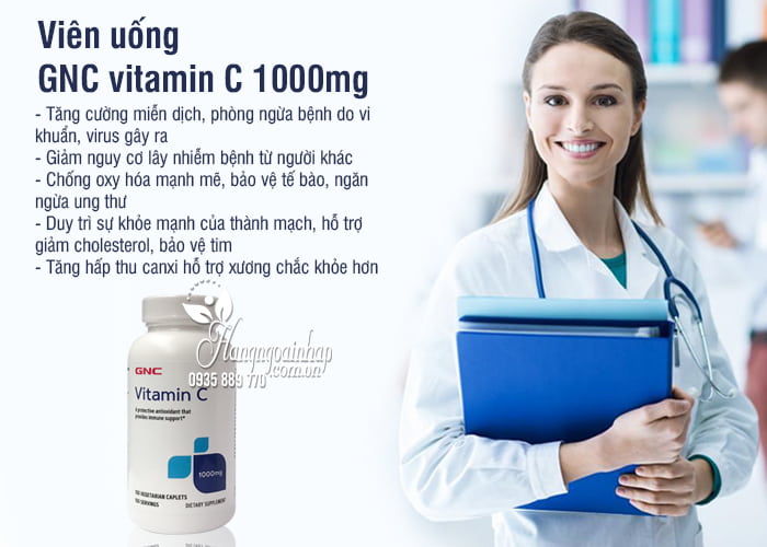Viên uống GNC vitamin C 1000mg 100 viên tăng đề kháng 7