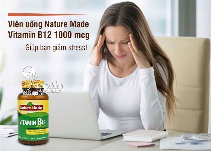 Viên uống Nature Made Vitamin B12 1000 mcg hộp 400 viên của Mỹ 1