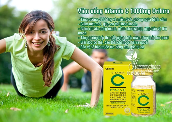 Viên uống Vitamin C 1000mg Orihiro của Nhật, hộp 300 viên 1