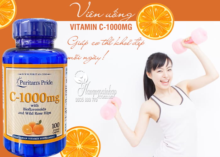 Viên uống Vitamin C 1000mg Puritans Pride 100 viên-Mỹ 7