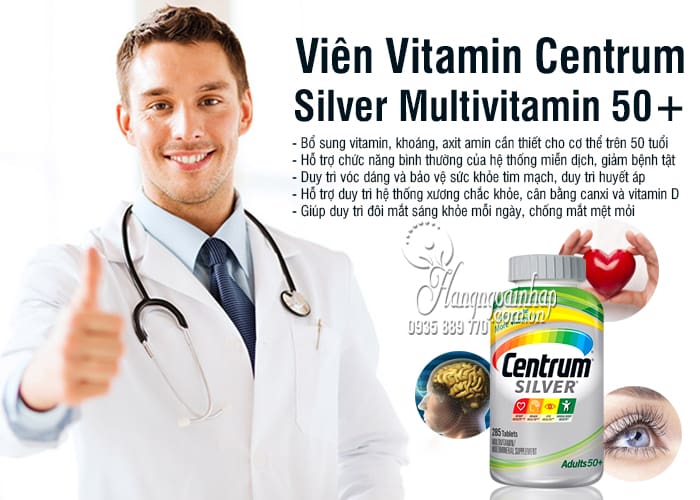 Viên Vitamin Centrum Silver Multivitamin 50+ 285 Viên Của Mỹ 7