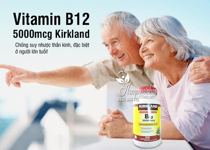 Vitamin B12 5000mcg Kirkland 300 viên của Mỹ chính hãng 1