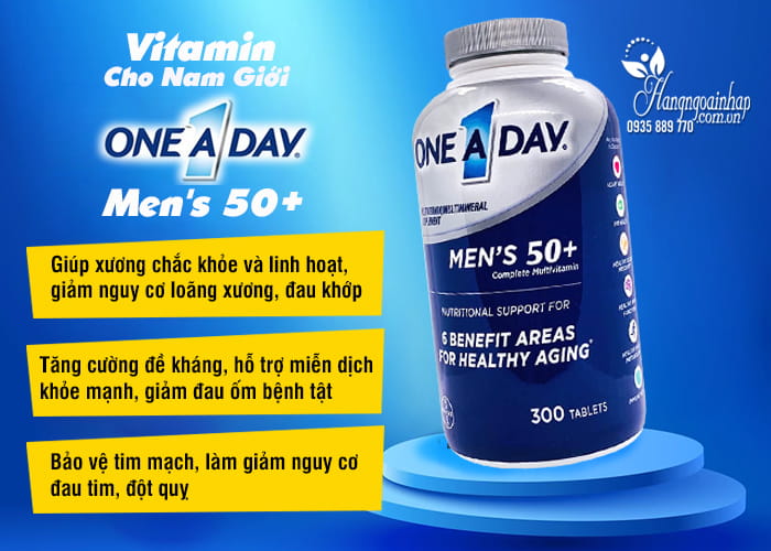 Vitamin Cho Nam Giới One A Day Men's 50+ Của Mỹ 8