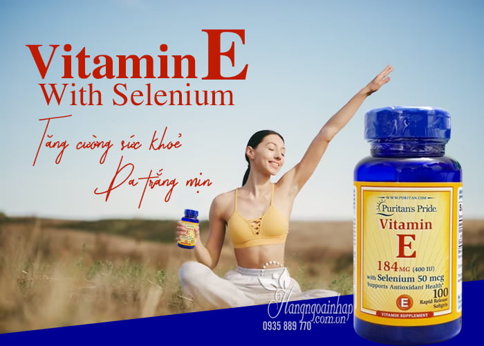 Vitamin E 184mg With Selenium 50mcg Puritans Pride 1