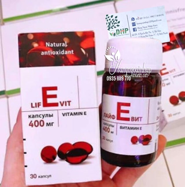 Vitamin E Natural Antioxidant 400IU 30 viên của Nga 77