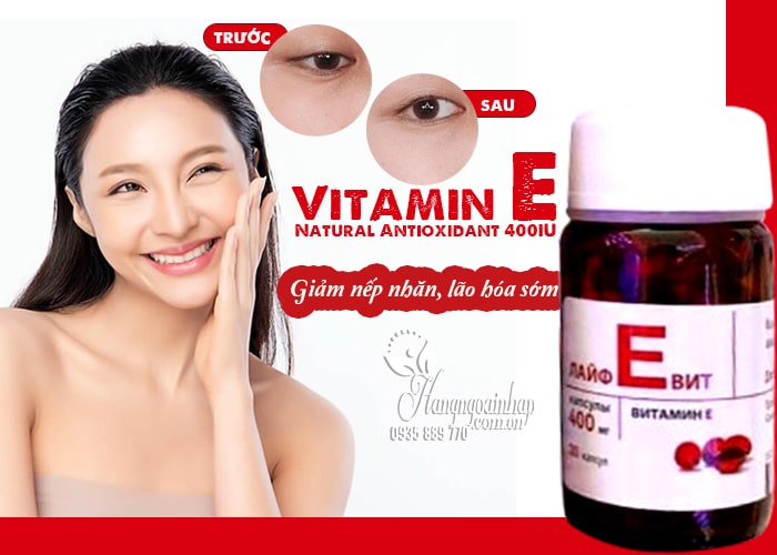 Vitamin E Natural Antioxidant 400IU 30 viên của Nga 1