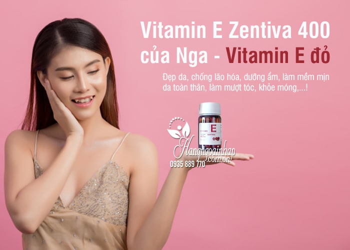 Vitamin E Zentiva 400 của Nga - Vitamin E đỏ chống lão hóa 8