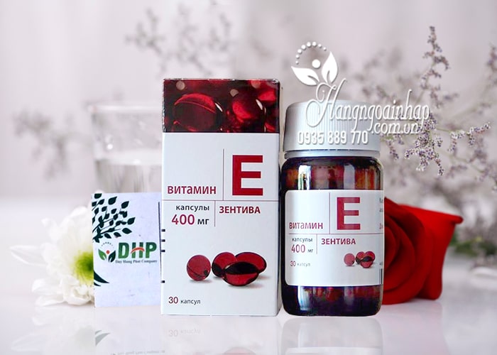 Vitamin E Zentiva 400 của Nga - Vitamin E đỏ chống lão hóa 4