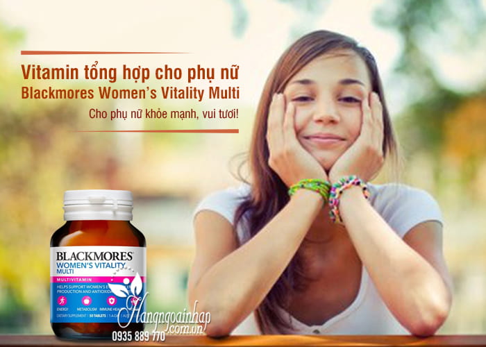 Vitamin tổng hợp cho phụ nữ Blackmores Women’s Vitality Multi 1