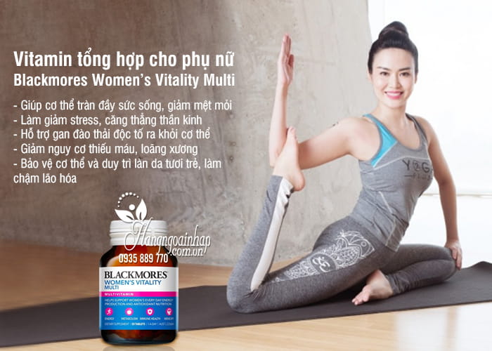 Vitamin tổng hợp cho phụ nữ Blackmores Women’s Vitality Multi 3