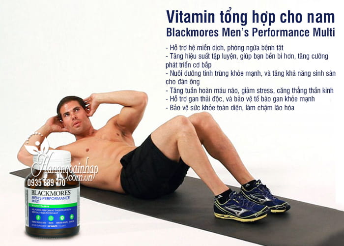 Vitamin tổng hợp cho nam Blackmores Men’s Performance Multi3