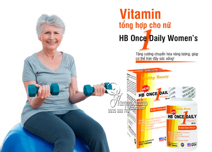 Vitamin tổng hợp cho nữ HB Once Daily Women’s 100 viên Mỹ 4