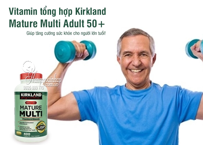 Vitamin tổng hợp Kirkland Mature Multi Adult 50+ của Mỹ 1