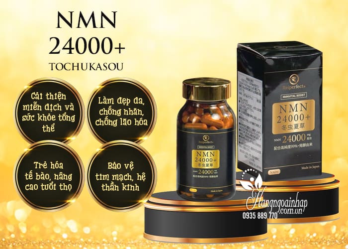 NMN 24000+ Tochukasou của Nhật Bản hộp 90 viên 56