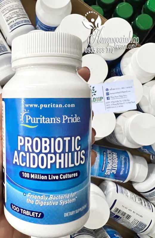 Men vi sinh Probiotic Acidophilus 100 viên Puritan Pride 9