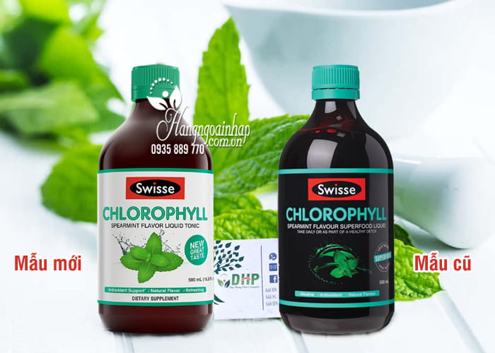 Nước diệp lục Swisse vị bạc hà Chlorophyll Spearmint 500ml 7