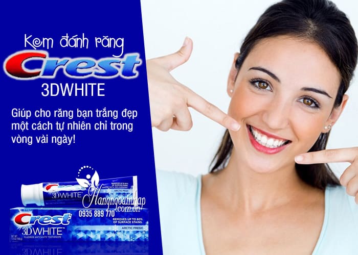 Kem đánh răng Crest 3D White 198g của Mỹ 4