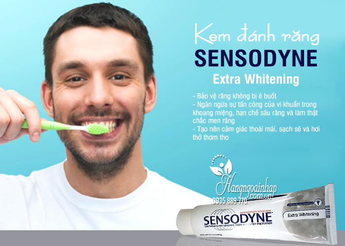 Kem đánh răng Sensodyne Extra Whitening dành cho răng ê buốt 184g 7