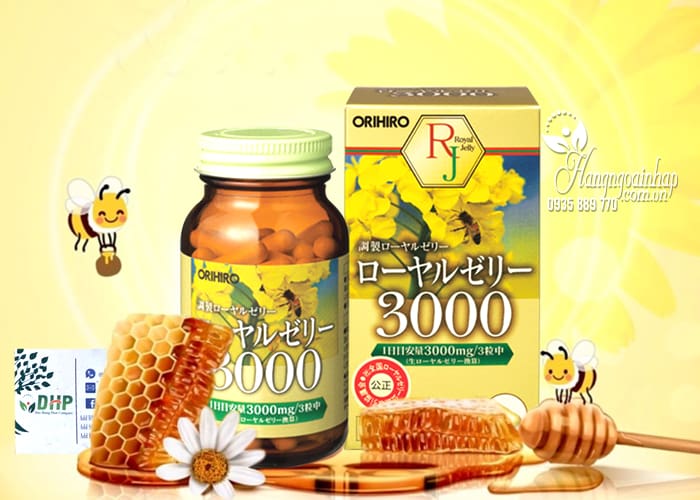 Sữa ong chúa Orihiro Royal Jelly 3000mg Nhật Bản 90 viên 1