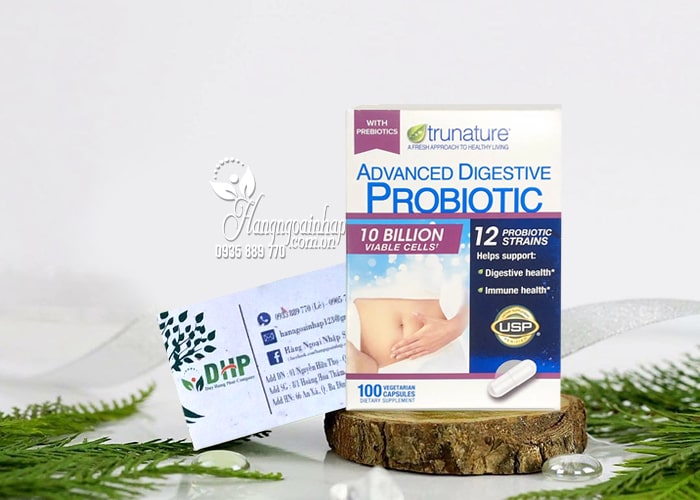 Viên uống lợi khuẩn Probiotic Trunature 100 viên của Mỹ 77