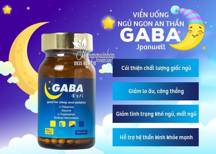 Viên uống ngủ ngon an thần Gaba Jpanwell Nhật công dụng