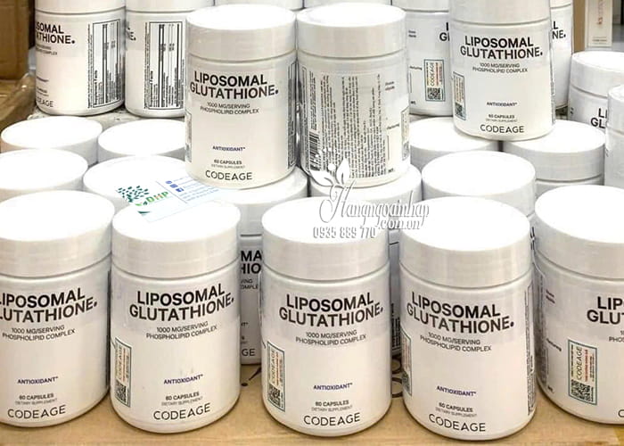 Viên uống trắng da mờ nám Liposomal Glutathione Code Age 08