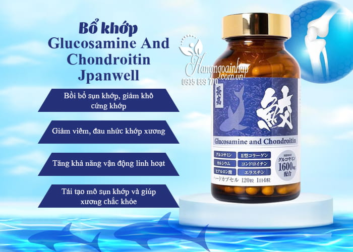 Bổ khớp Glucosamine And Chondroitin Jpanwell công dụng