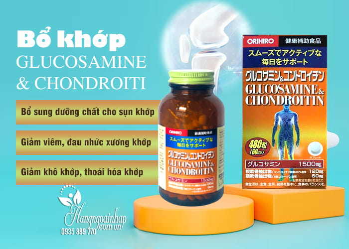 Bổ khớp Glucosamine & Chondroitin Orihiro 480 viên Nhật Bản 5