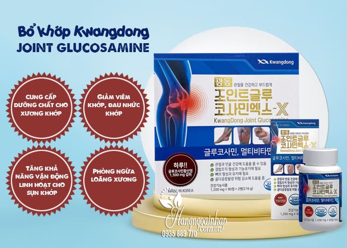 Bổ khớp Kwangdong Joint Glucosamine Hàn Quốc 180 viên 78