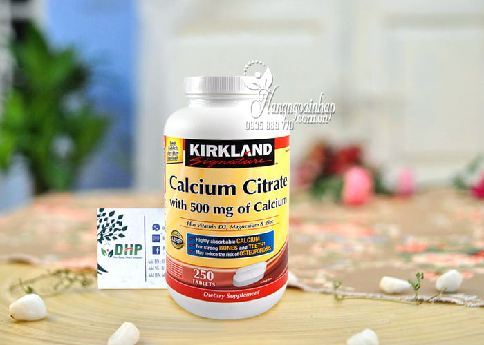 Canxi + D3 Của Mỹ 250 Viên – Kirkland Calcium Citrate 500mg 9