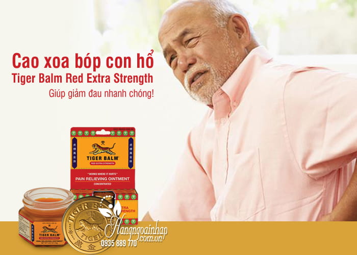 Cao xoa bóp con hổ Tiger Balm Red Extra Strength 18g  7