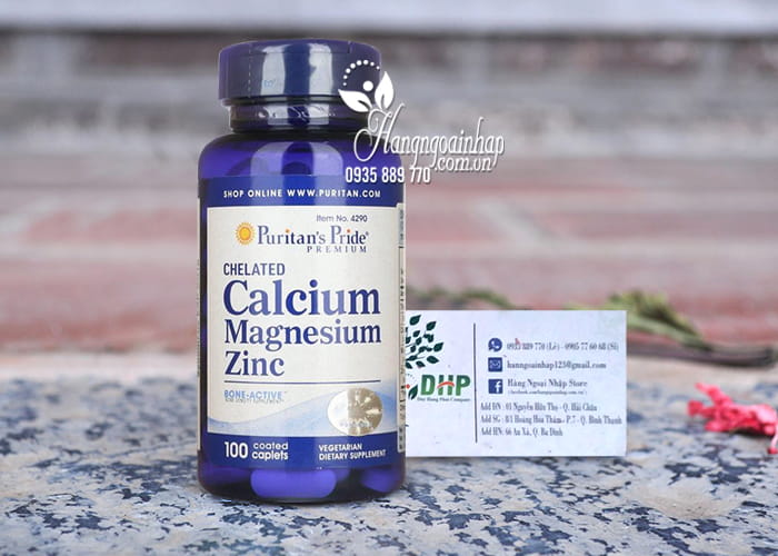 Chelated Calcium Magnesium Zinc Puritans Pride 100 Viên Của Mỹ 6