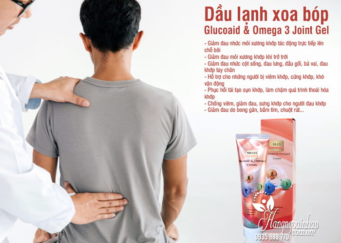 Dầu lạnh xoa bóp Glucoaid & Omega 3 Joint Gel Hàn Quốc 7