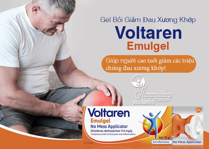 Gel bôi giảm đau xương khớp Voltaren Emulgel 75g Thụy Sĩ 8