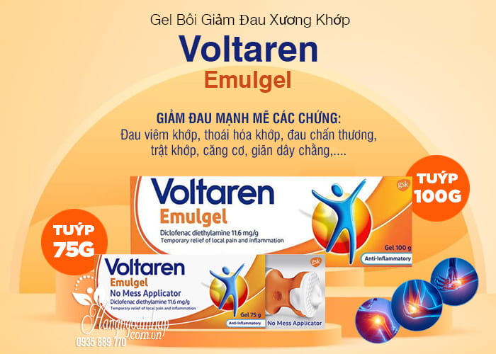 Gel bôi giảm đau xương khớp Voltaren Emulgel 