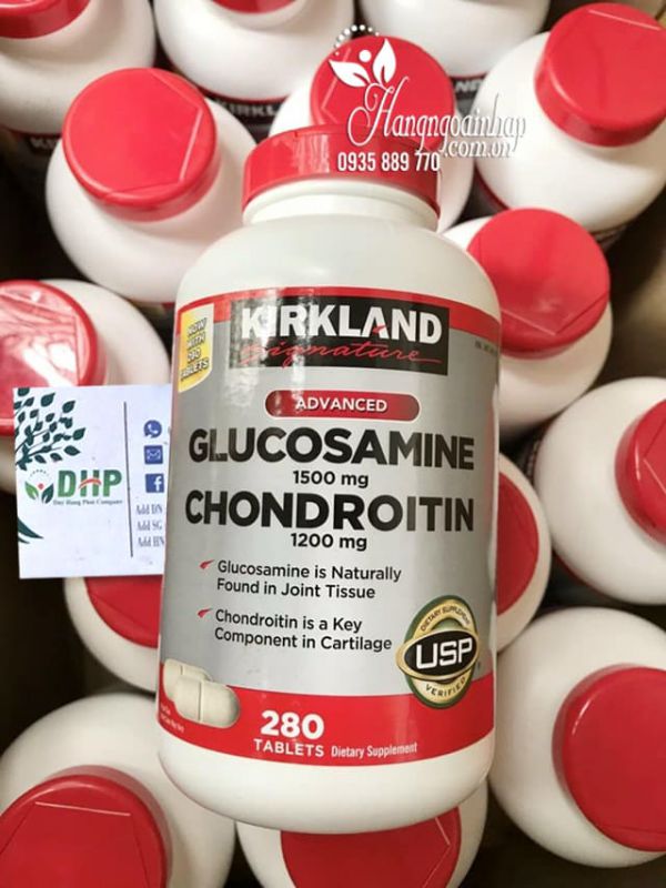 Glucosamine 1500 Chondroitin 1200 Kirkland 280 viên7