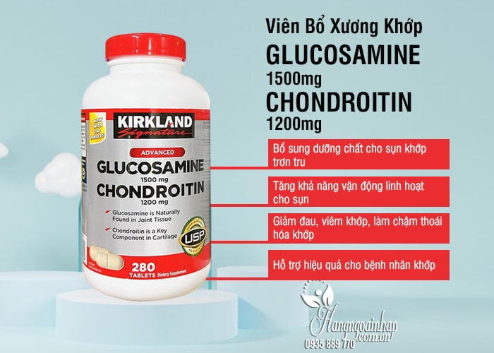 Glucosamine 1500 Chondroitin 1200 Kirkland 280 viên 9