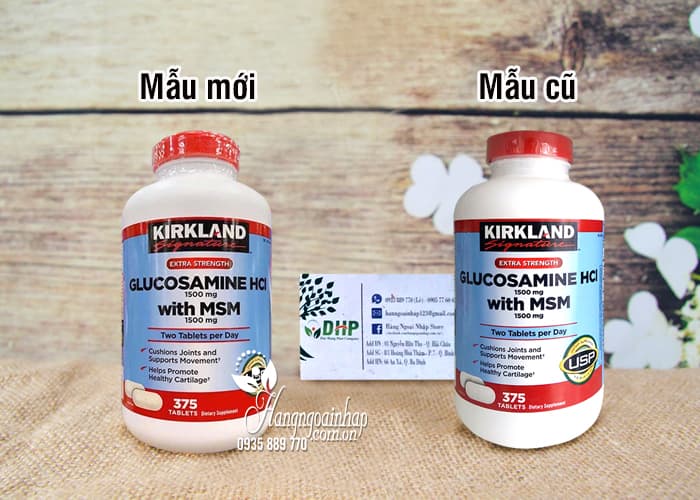 Glucosamine 375 Viên HCL 1500mg Kirkland Của Mỹ mẫu mới 1