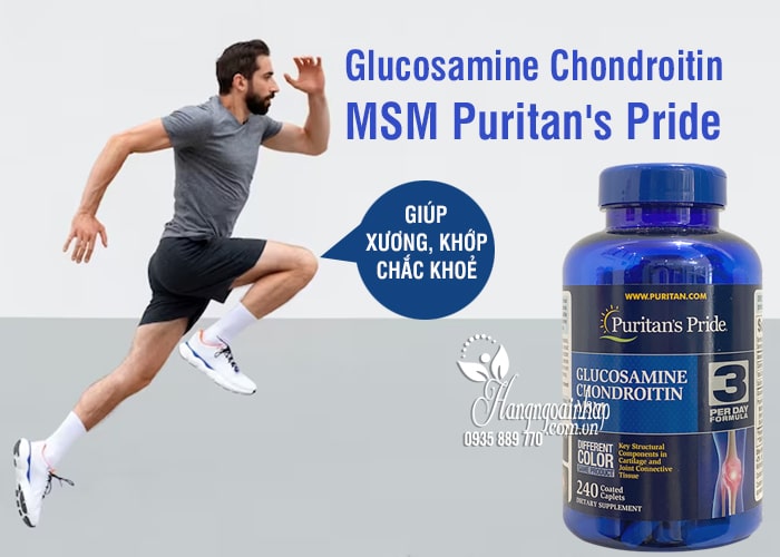 Glucosamine Chondroitin MSM Puritan's Pride 240 Viên