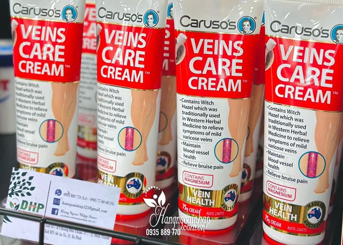 Kem bôi trị suy giãn tĩnh mạch Carusos Veins Care Cream 75g 64