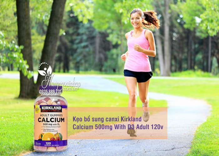 Kẹo bổ sung canxi Kirkland Calcium 500mg With D3 Adult 120v 4