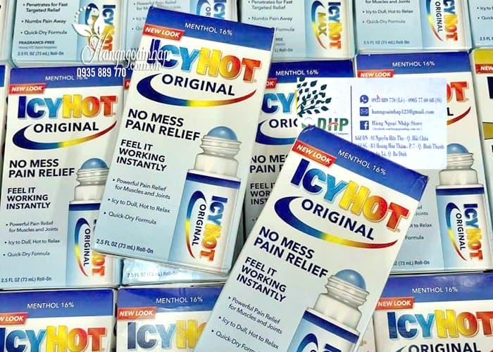 Lăn giảm đau Icy Hot No Mess Pain Relief 73ml của Mỹ 00