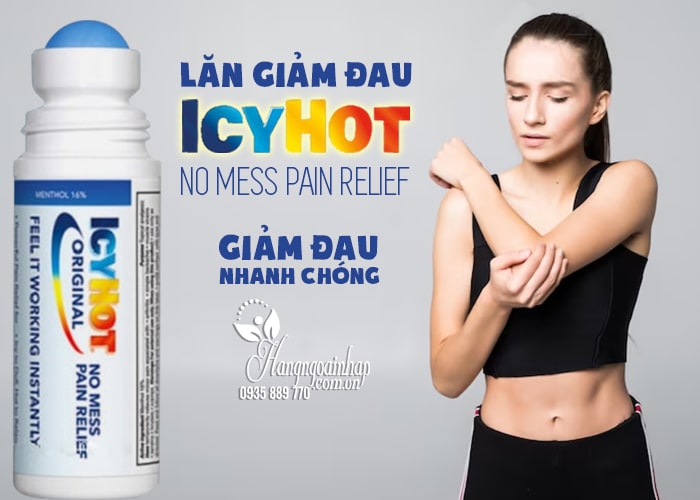 Lăn giảm đau Icy Hot No Mess Pain Relief 73ml của Mỹ 3