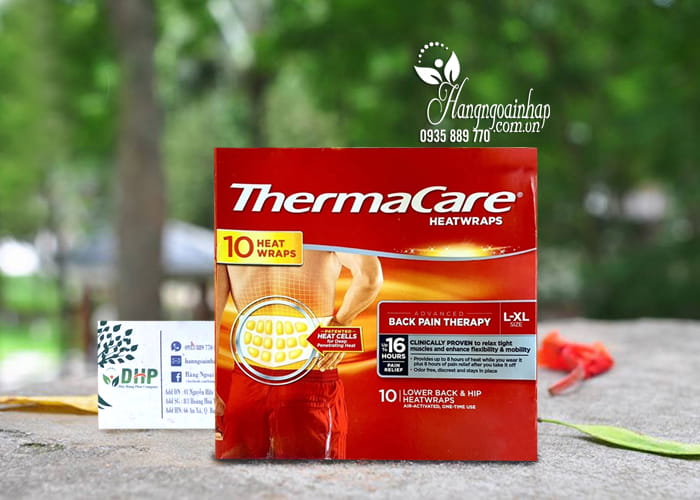 Miếng dán giảm đau thắt lưng ThermaCare HeatWraps của Mỹ 6
