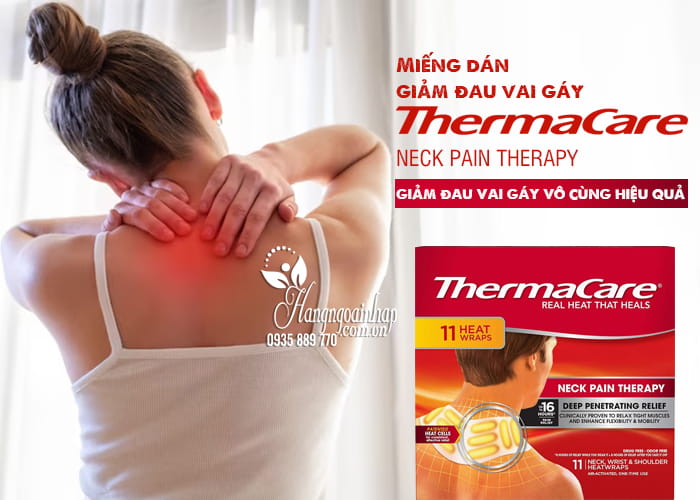 Miếng dán giảm đau vai gáy ThermaCare Neck Pain Therapy 1