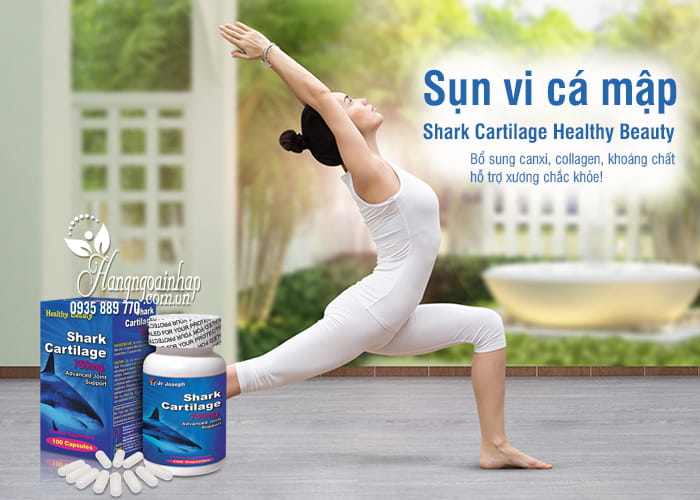 Sụn vi cá mập Shark Cartilage 750mg Healthy Beauty 100 viên 1